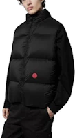 Shop LOUIS VUITTON Black Sleeveless Vest with Logo Badge. 1AFBBD