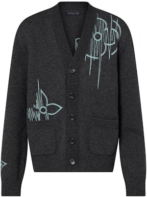 루이비통 블랙 자수 니트 긴소매 스웨터. 1AAT4U Order 루이비통 블랙 자수 니트 긴소매 스웨터. 1AAT4U