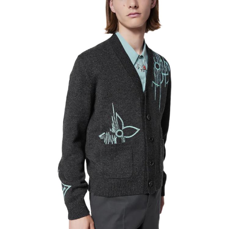 Purchase 루이비통 블랙 자수 니트 긴소매 스웨터. 1AAT4U