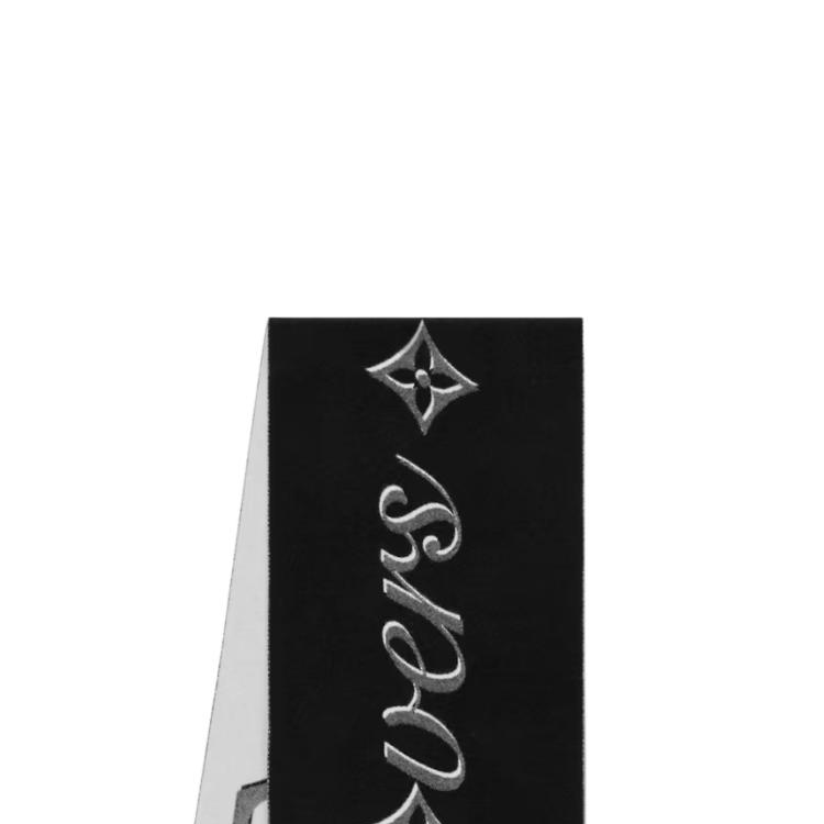 Shop 路易威登黑色羊毛流苏围巾 M92749