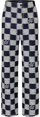 루이비통 블루 버튼 자카드 루즈 스트레이트 카고 팬츠 1AFASB Buy 루이비통 블루 버튼 자카드 루즈 스트레이트 카고 팬츠 1AFASB