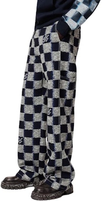 루이비통 블루 버튼 자카드 루즈 스트레이트 카고 팬츠 1AFASB Details for 루이비통 블루 버튼 자카드 루즈 스트레이트 카고 팬츠 1AFASB