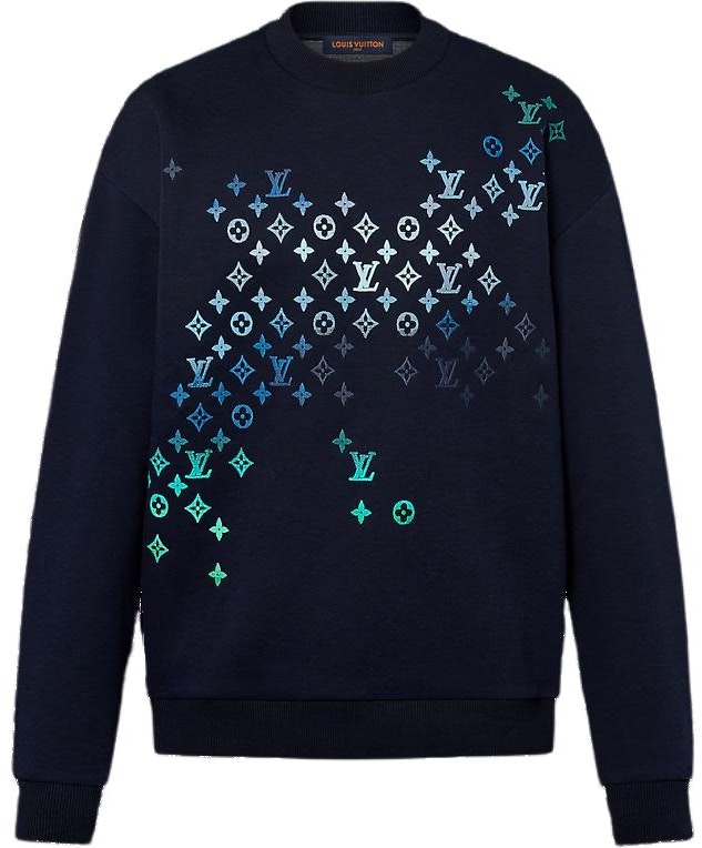 louis-vuitton-blue-logo-print-crewneck-slim-fit-long-sleeve-sweatshirt-1-afvba
