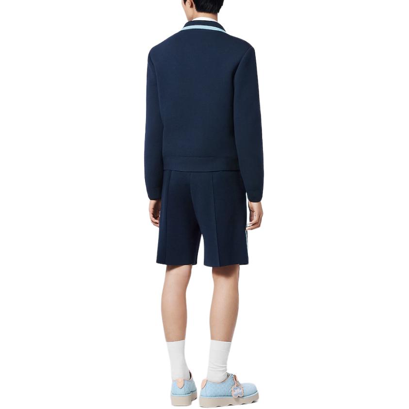 Purchase LOUIS VUITTON Shorts Casual Azul de Logo Estampado Cintura Alta Ajuste Suelto. 1AFPXN