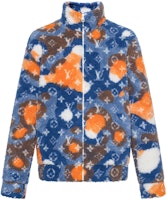 LOUIS VUITTON Blue Monogram Jacquard Velvet Jacket. 1AAU8L LOUIS VUITTON Blue Monogram Jacquard Velvet Jacket. 1AAU8L