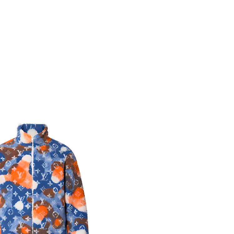 Details for Chaqueta de Terciopelo Azul Monogram Louis Vuitton. 1AAU8L