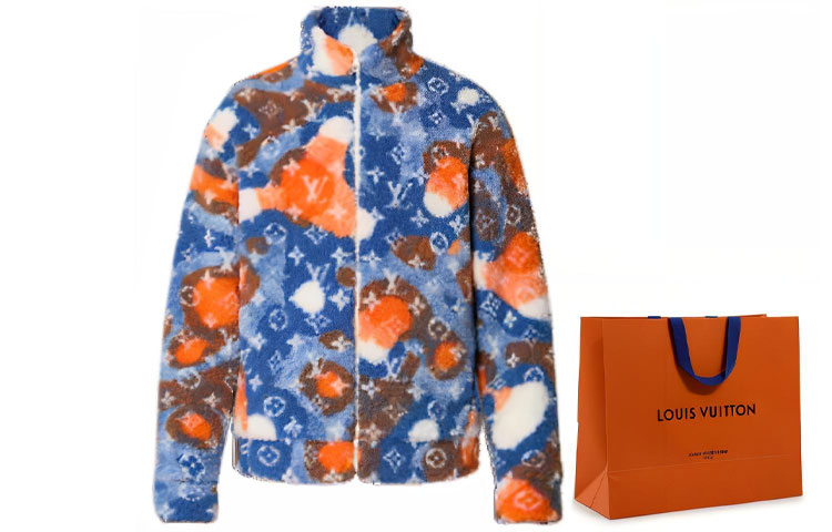 Cheap Chaqueta de Terciopelo Azul Monogram Louis Vuitton. 1AAU8L