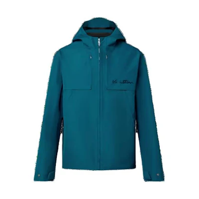 Louis Vuitton Blue Monogram Print Zip-Up Hoodie Jacket. 1AF942
