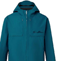 Sizing Louis Vuitton Blue Monogram Print Zip-Up Hoodie Jacket. 1AF942