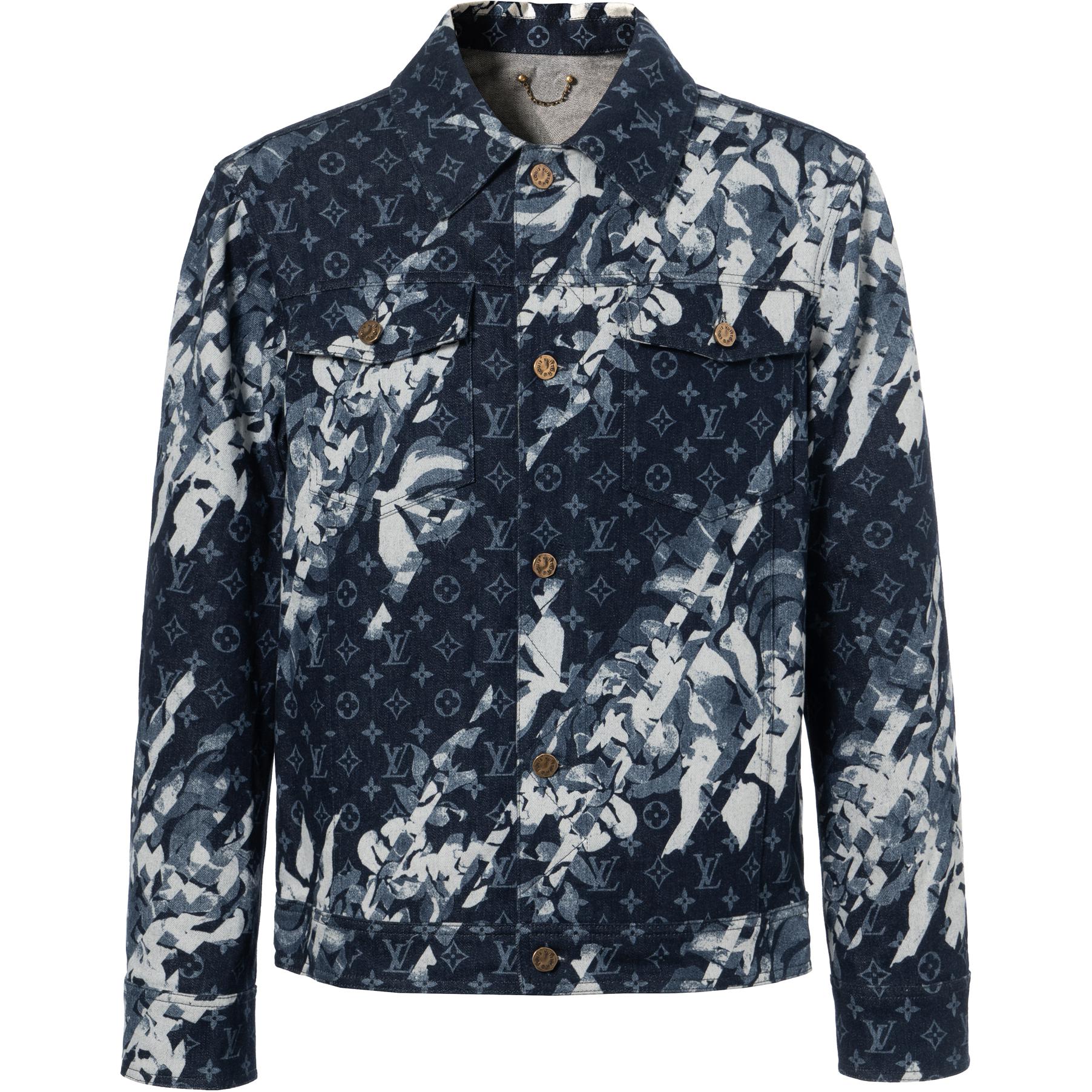 LOUIS VUITTON  Blue Monogram Single-Breasted Jacket 1AF747
