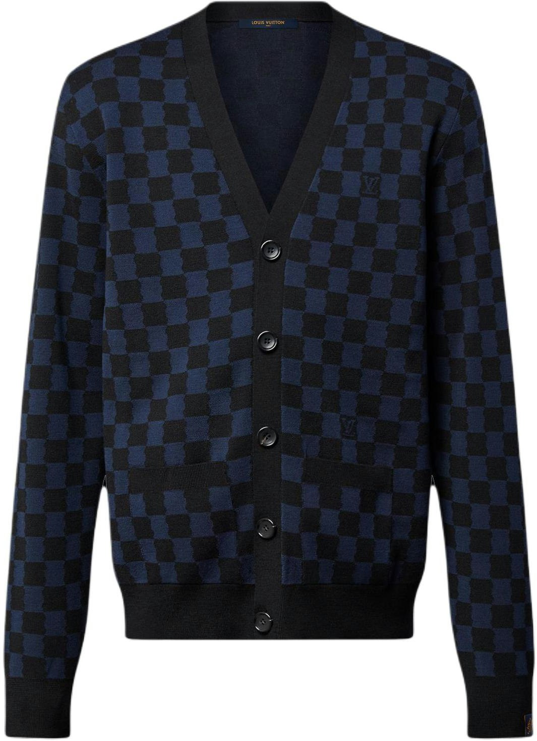 louis-vuitton-blue-plaid-v-neck-loose-fit-long-sleeve-sweater-1-afjrw