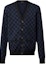 Buy LOUIS VUITTON Blue Plaid V-Neck Loose-Fit Long-Sleeve Sweater 1AFJRW