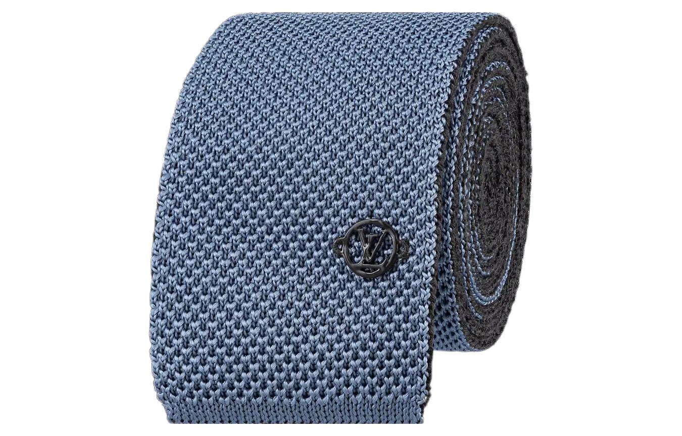 Lookbook ルイヴィトン ブルー シルクウール ネクタイ - クラシックファッションアイテム M78202