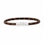 Order LOUIS VUITTON Pulsera de Lona Marrón con Diseño de Logo y Detalles Metálicos. M4025