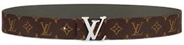 Order Cinturón de cuero marrón LOUIS VUITTON con logo estampado, 4cm ancho. M0613U