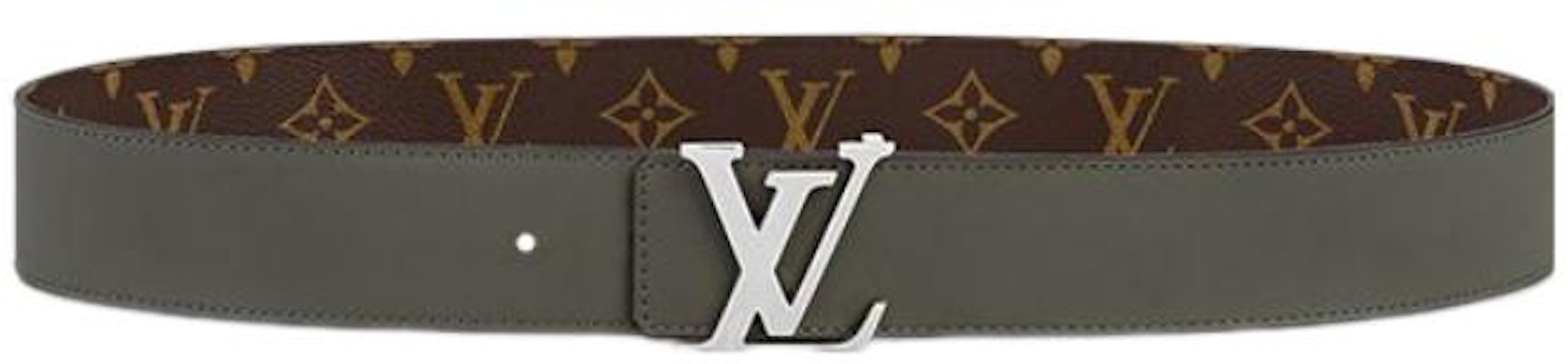 Cinturón de cuero marrón LOUIS VUITTON con logo estampado, 4cm ancho. M0613U Lookbook Cinturón de cuero marrón LOUIS VUITTON con logo estampado, 4cm ancho. M0613U