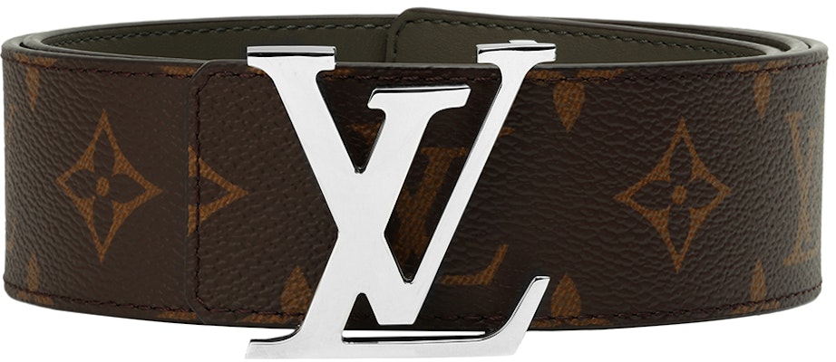Cinturón de cuero marrón LOUIS VUITTON con logo estampado, 4cm ancho. M0613U Shop Cinturón de cuero marrón LOUIS VUITTON con logo estampado, 4cm ancho. M0613U