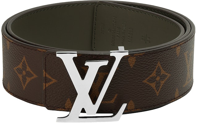 Cinturón de cuero marrón LOUIS VUITTON con logo estampado, 4cm ancho. M0613U Purchase Cinturón de cuero marrón LOUIS VUITTON con logo estampado, 4cm ancho. M0613U