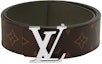 Purchase Cinturón de cuero marrón LOUIS VUITTON con logo estampado, 4cm ancho. M0613U