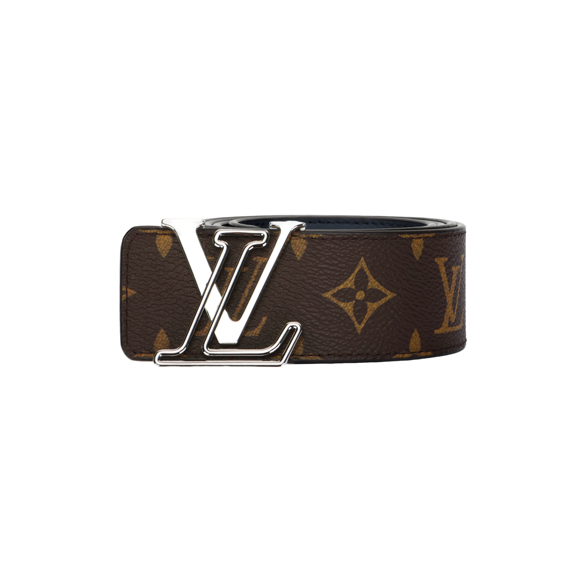 Louis Vuitton  Brown Leather Belt with Reversible Logo Buckle, 4cm Width. M0635