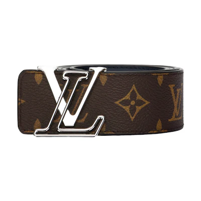 Louis Vuitton Brown Leather Belt with Reversible Logo Buckle, 4cm Width. M0635