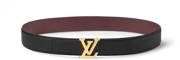 Order LOUIS VUITTON Brown Leather Logo Buckle Belt 3.5CM Wide. M8205T