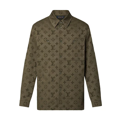 LOUIS VUITTON Brown Logo Print Long-Sleeve Shirt 1ABNP8