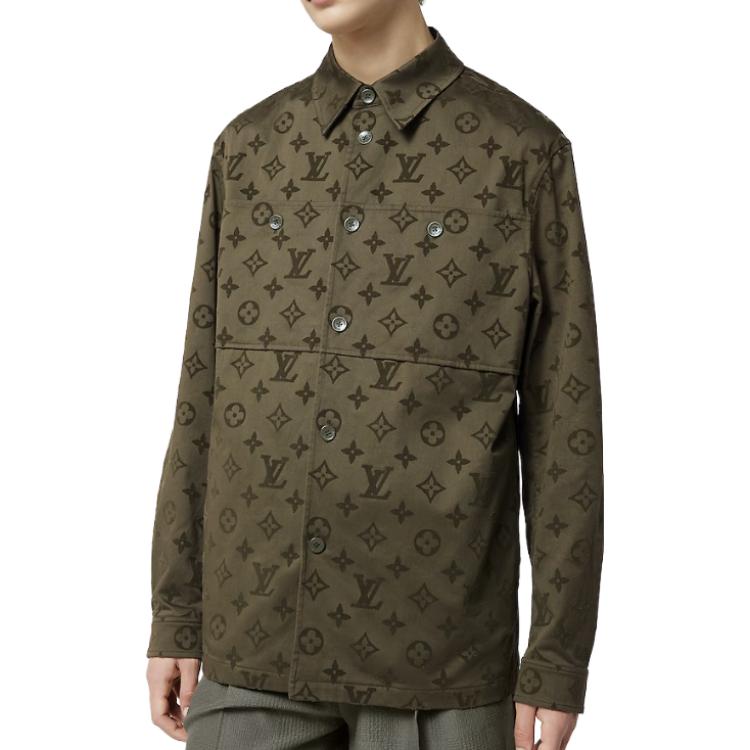 LOUIS VUITTON  Brown Logo Print Long-Sleeve Shirt 1ABNP8 圖 4