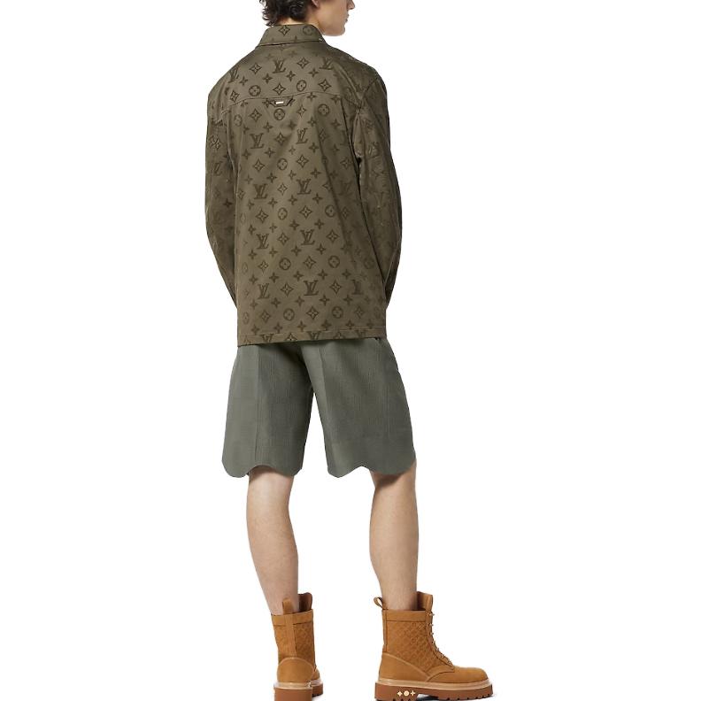LOUIS VUITTON  Brown Logo Print Long-Sleeve Shirt 1ABNP8 圖 5