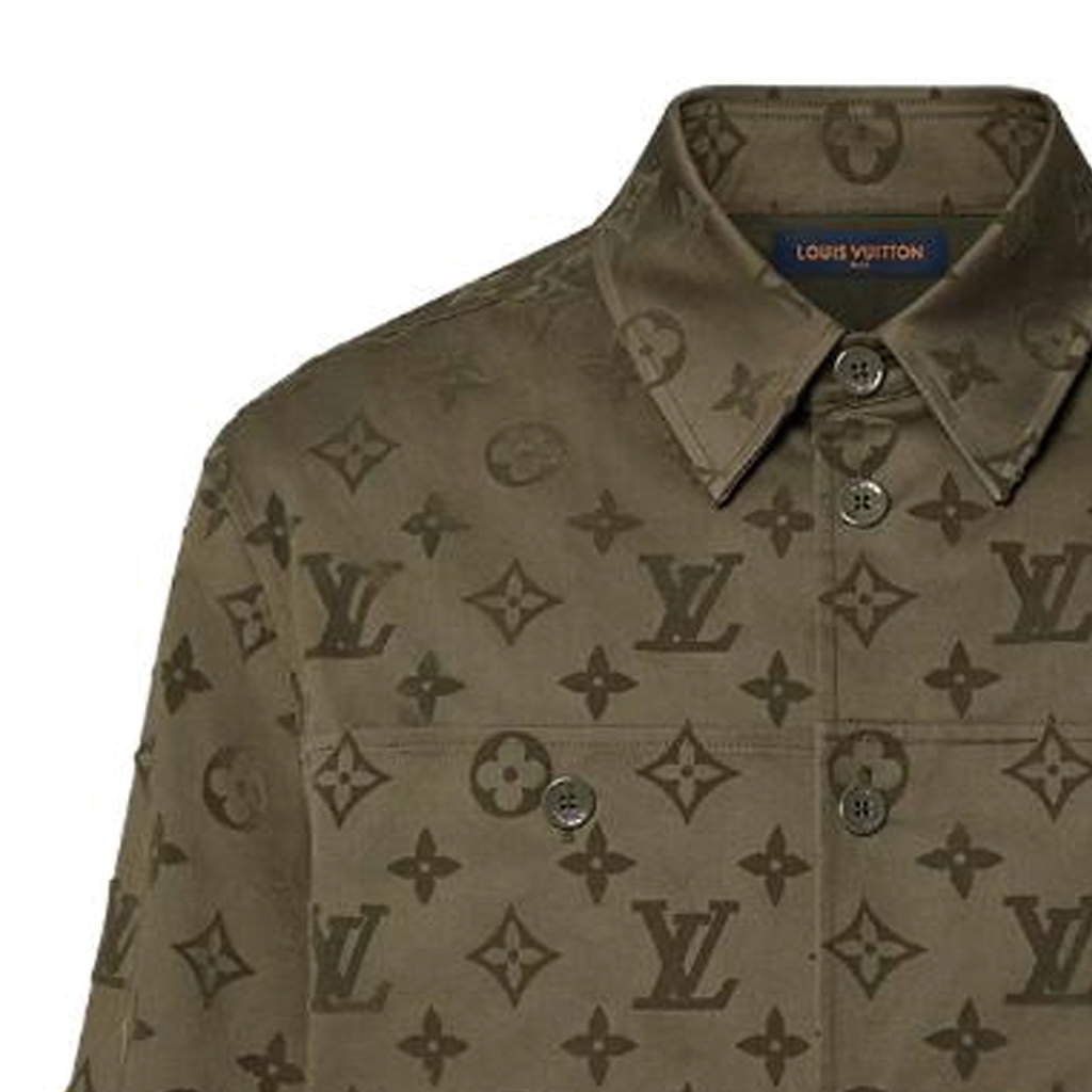 LOUIS VUITTON  Brown Logo Print Long-Sleeve Shirt 1ABNP8 圖 8