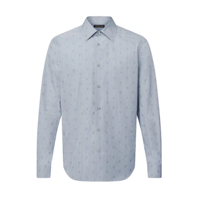 LOUIS VUITTON Cotton Point Collar Logo Shirt 1AIHRN