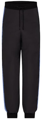 LOUIS VUITTON Fair Isle Striped Knit Joggers Biru/Hitam 1AAU55 Order LOUIS VUITTON Fair Isle Striped Knit Joggers Biru/Hitam 1AAU55