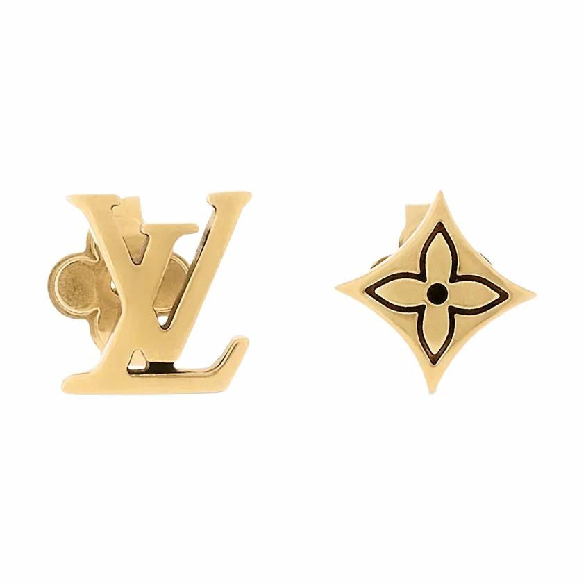 Louis Vuitton  Gold Metal Earrings Original Design. m02716 圖 2