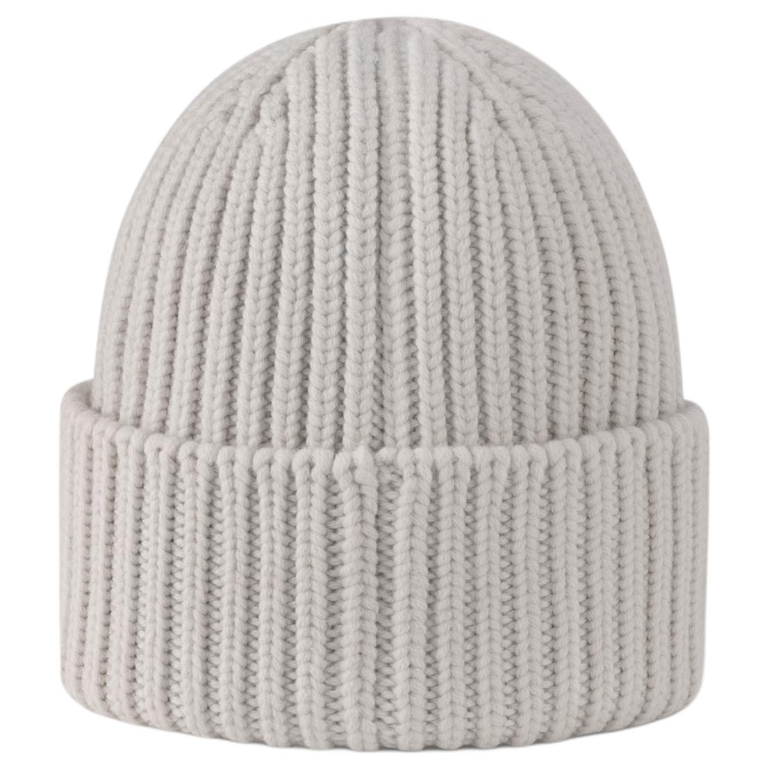 Lookbook 루이 비통 그레이 울 비니 로고 디테일. M7817A