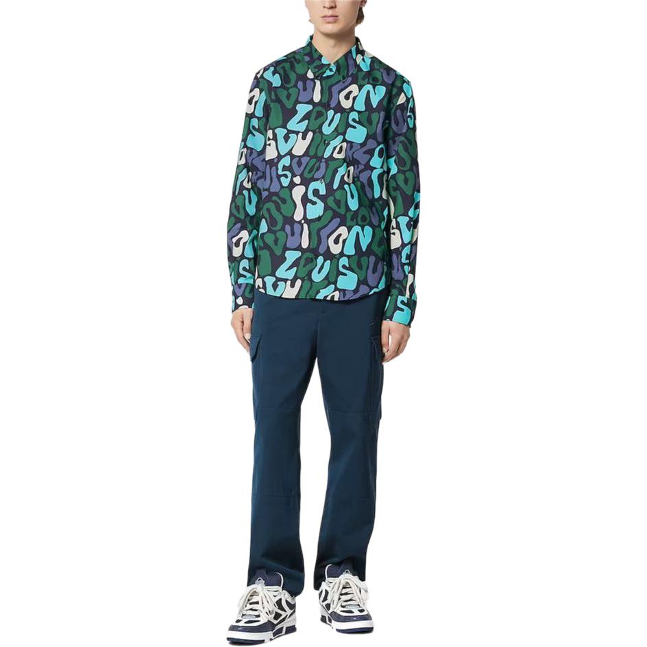 Louis Vuitton  Green Monogram Long Sleeve Button-Up Shirt. 1AAU45 圖 3