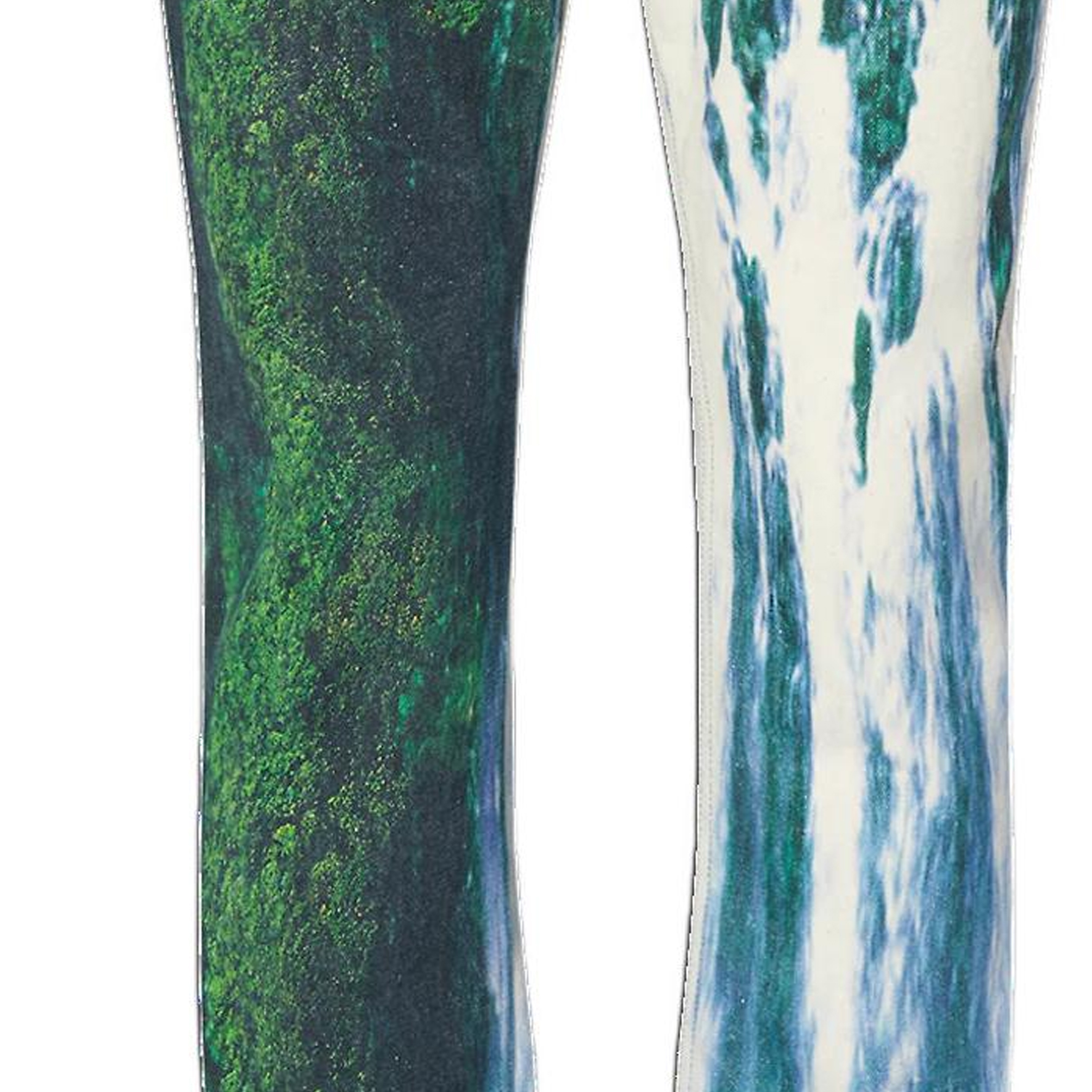 Purchase LOUIS VUITTON  Green Scenic Print Denim Jeans 1A9STJ