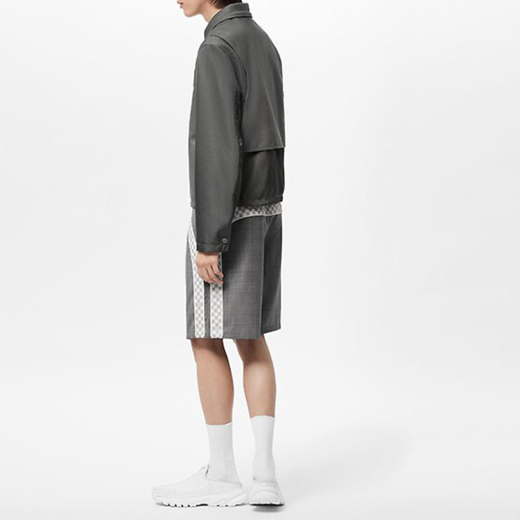 LOUIS VUITTON  Grey Embroidered Zip-Up High-Neck Jacket 1AA4K7 圖 5