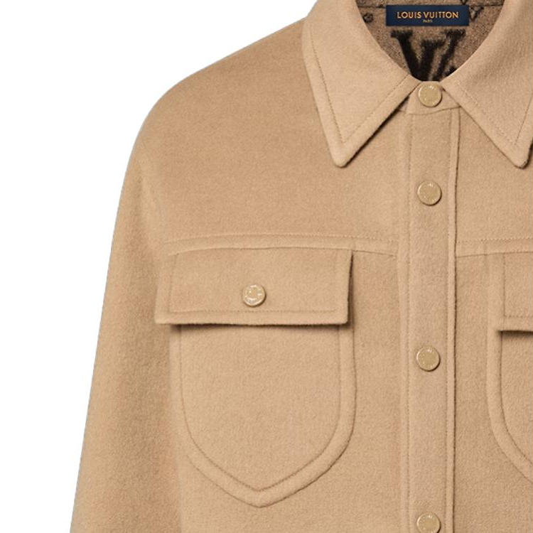 LOUIS VUITTON  Khaki Button Pocket Collar Jacket 1AFA42 圖 6