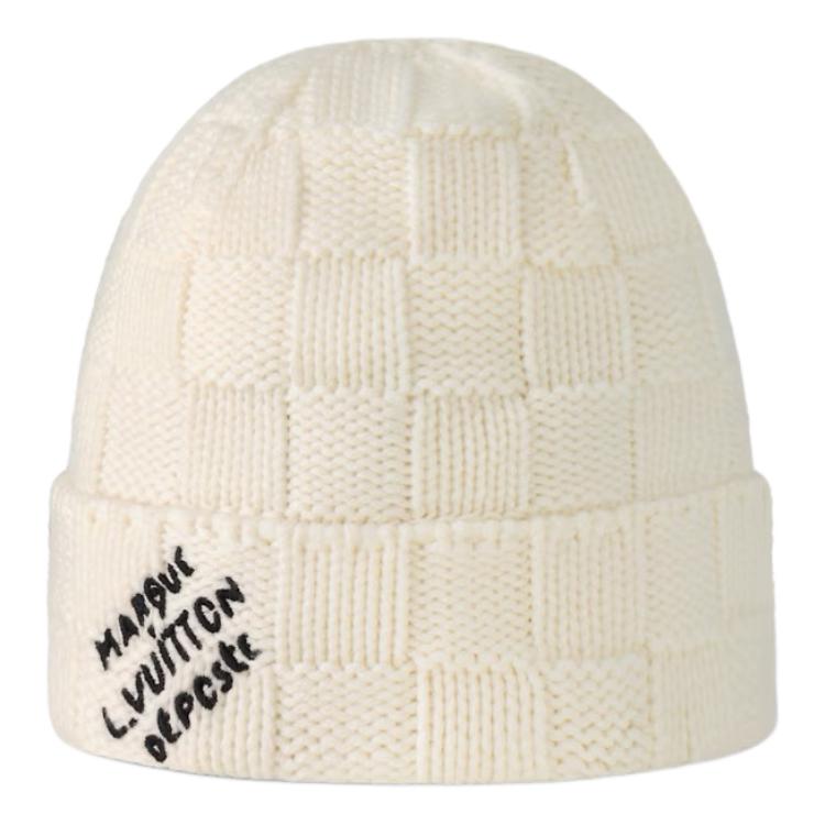 Louis Vuitton  Knit Logo Cashmere Beanie Off-White. m92738