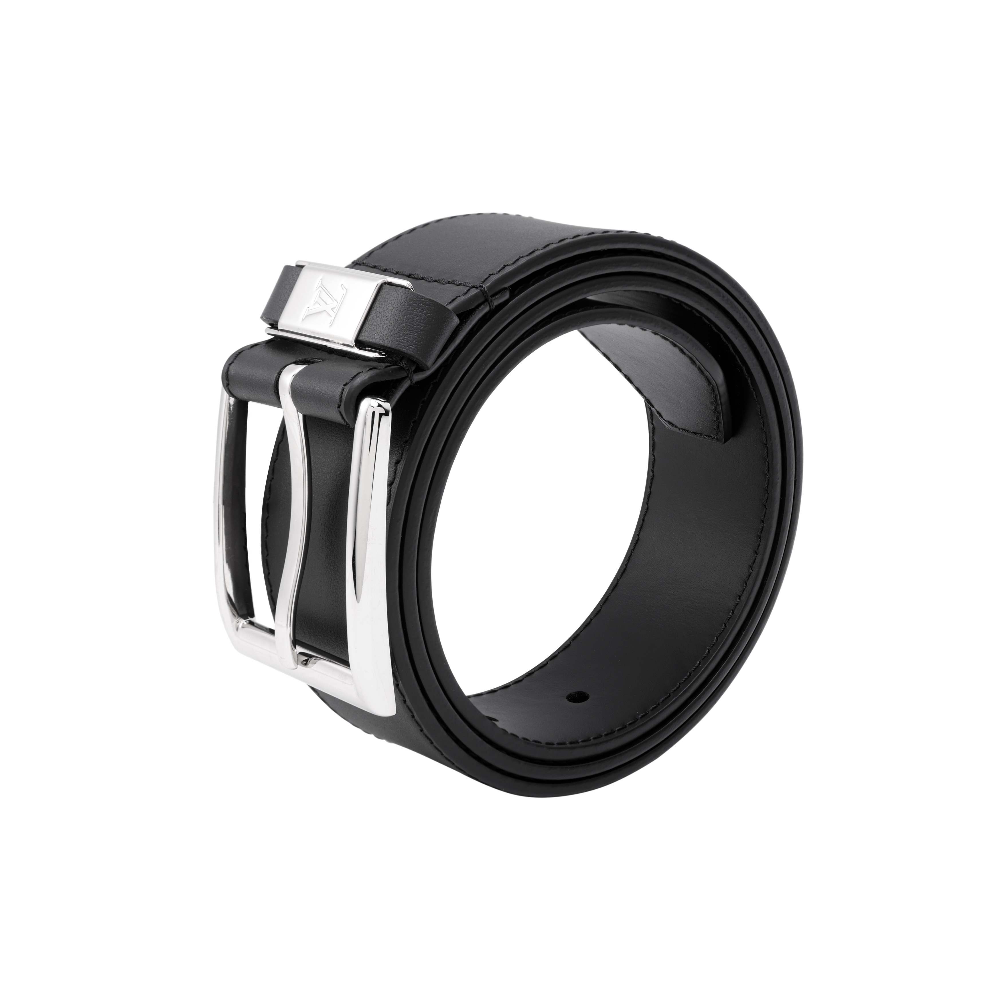 Shop ルイヴィトン レザーベルト ファッションカジュアル スムーズバックル 3.5cm幅 M0542