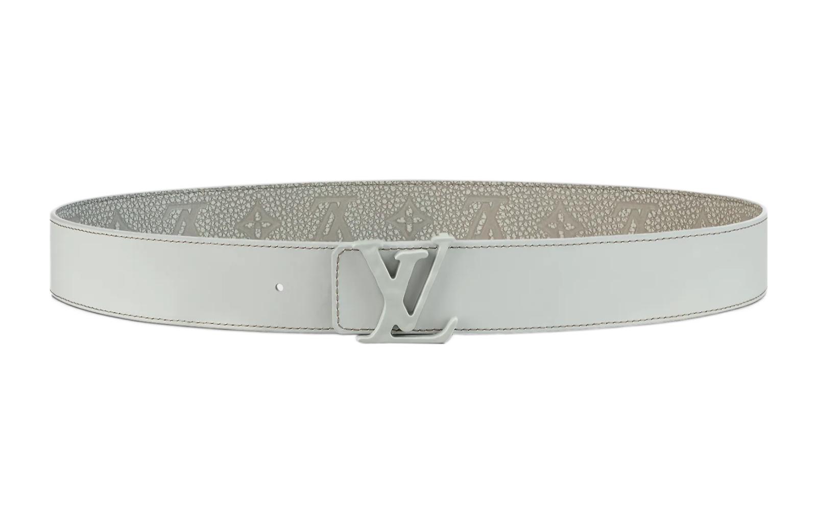 Order ルイ・ヴィトン レザーベルト メタルロゴバックル付き - 4cm幅 M0572U