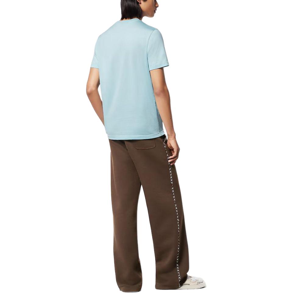 LOUIS VUITTON  Light Blue Slim Fit Crewneck Short Sleeve T-Shirt 1AFPSE 圖 4