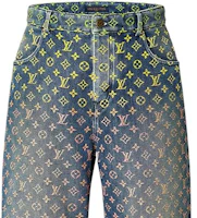 Sizing ルイ・ヴィトン ロゴ ジャカード ジッパー デニム ショーツ. 1AB928