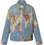 Buy LOUIS VUITTON Jaket Denim Patchwork Logo Biru Lengan Panjang 1AAGQG