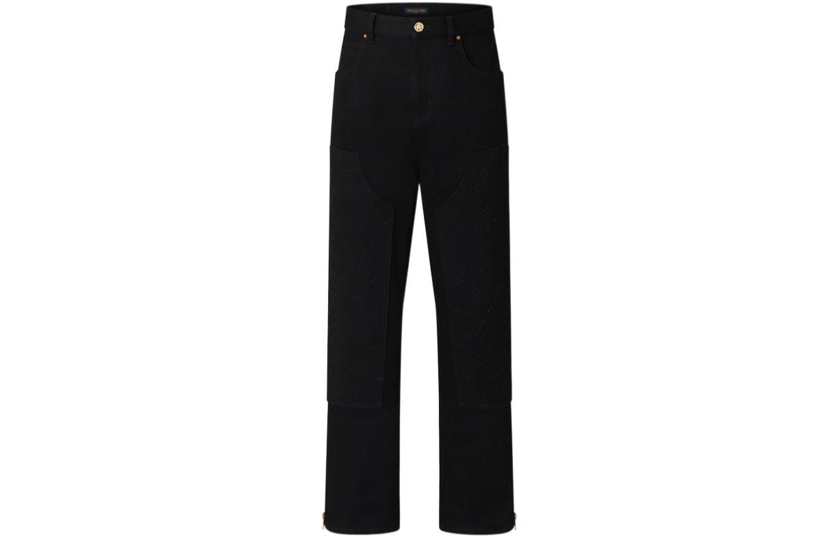 LOUIS VUITTON  Loose Fit Black Utility Straight-Leg Jeans 1AA522 圖 2