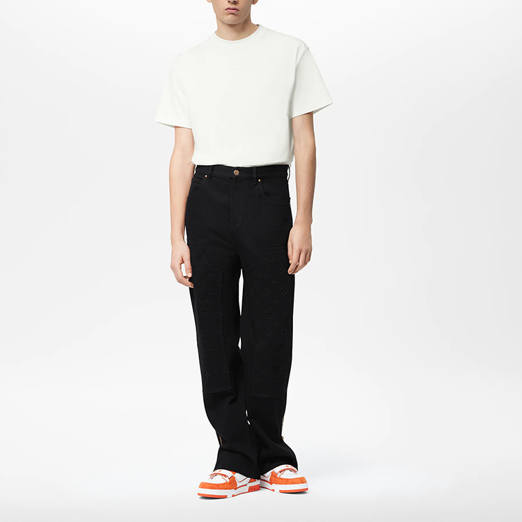 LOUIS VUITTON  Loose Fit Black Utility Straight-Leg Jeans 1AA522 圖 3