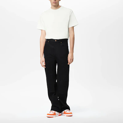 路易威登宽松黑色工装直筒牛仔裤 1AA522 Lookbook 路易威登宽松黑色工装直筒牛仔裤 1AA522