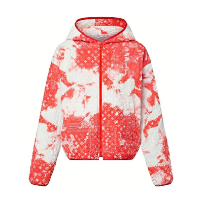 LOUIS VUITTON Monogram Paisley Zip Hoodie Jacket Orange. 1AA7H9