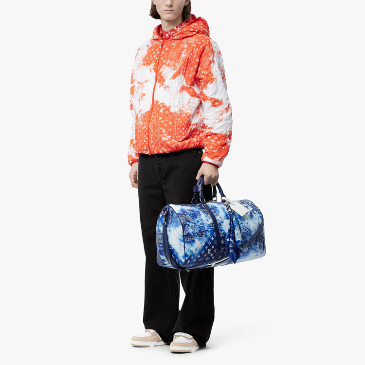 Purchase LOUIS VUITTON  Monogram Paisley Zip Hoodie Jacket Orange. 1AA7H9