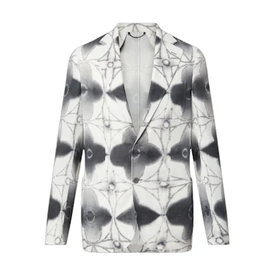 LOUIS VUITTON Multi-Color Printed Long-Sleeve Button-Up Jacket 1AB96C